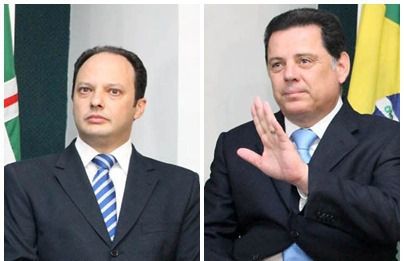 Secretário Joaquim Mesquita e governador Marconi Perillo (Foto: Reprodução)