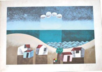 (Paisagem, gravura de Inos Corradin)