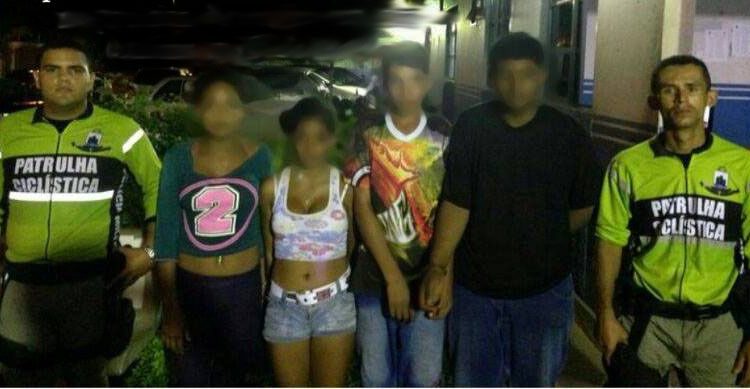 Menores foram presos em flagrante