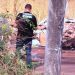 Corpo de mulher é encontrado no Morro do Mendanha (Foto: Reprodução/TV Anhanguera)