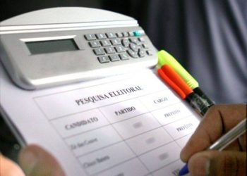 O questionário da pesquisa apresentava somente um possível cenário entre dois candidatos