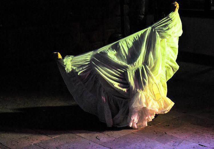 O espetáculo baseia-se nas memórias de infância de um sujeito, desencadeadas por um vestido