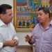 Marconi recebe apoio de prefeito da oposição.