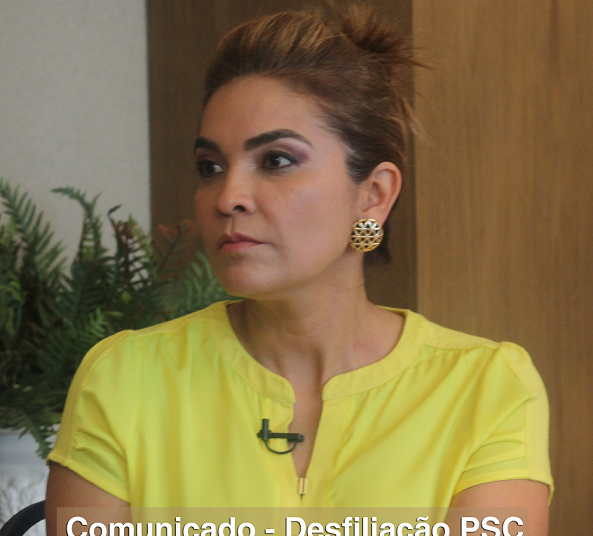 Esposa de Vanderlan não é mais vice-presidente estadual do PSC