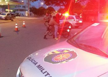 Um dos pontos da operação foi na C-104, no Jardim América