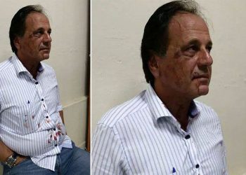 Adib Elias foi agredido por César Ferreira (Foto: Divulgação redes sociais)