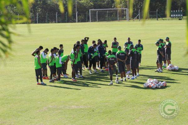 Último treino do Goiás antes do jogo (Foto: Site Goiás Esporte Clube)