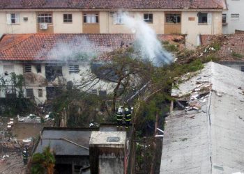 Avião Cessna caiu em Santos, no dia 13 de agosto de 2014