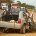 Renault Clio ficou completamente destruído (Foto: Divulgação)