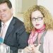 Ana Carla Abrão ao lado do governador Marconi Perillo