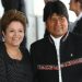 Morales esteve presente na posse de Dilma