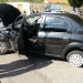 Carro onde os suspeitos estavam (Foto: Pedro Paulo/Folha Z)