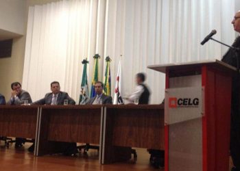 Posse do novo presidente da Celg, Sinval Zaidan Gama  /  Foto: Reprodução/ Facebook Siga Marconi