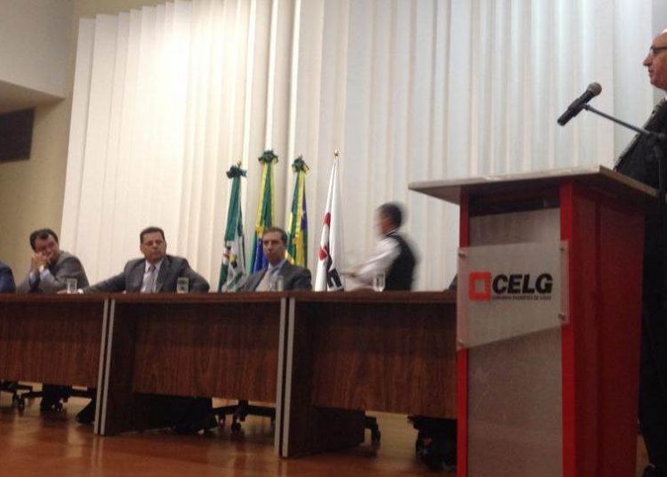 Posse do novo presidente da Celg, Sinval Zaidan Gama  /  Foto: Reprodução/ Facebook Siga Marconi