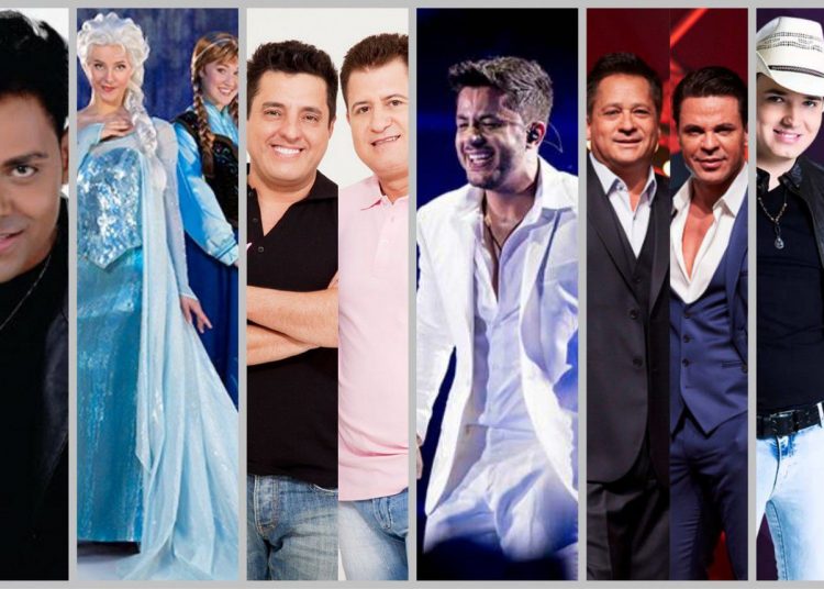 Atrações da Pecuária 2015 (Foto: Montagem)