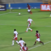 Pedro bambu cruza para o gol do atacante Arthur