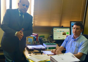 Vereador Djalma Araújo e promotor Fernando Krebs (Foto: Arquivo pessoal)
