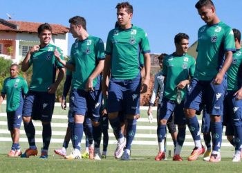 Jogadores realizam último treino antes do jogo conta o Avaí (Foto: Site Goiás)