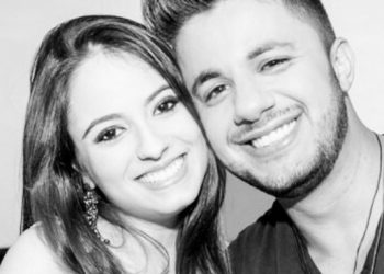 Allana Moraes e o cantor Cristiano Araújo