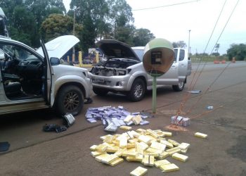 Cocaína apreendida em Jataí (Foto: Divulgação PRF)