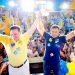 Marconi Perillo e Aécio Neves na campanha eleitoral de 2014 em Goiânia (Foto: Reprodução / PSDB)