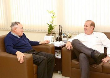 Arcebispo de Goiânia, Dom Washington e o prefeito Paulo Garcia / Foto: Secom Goiânia