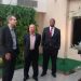 Secretário Leonardo Vilela com os representantes da UNIFAN: Professor Alcides Ribeiro Filho, Wallace Braz e Gesinópolis Ramos