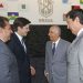 Encontro entre André Pitta, Daniel Vilela, Marco Polo e Maguito (Foto: Divulgação CBF)