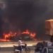 Borracharia pega fogo em Aparecida de Goiânia (Foto: Reprodução)