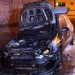 Carro de torcedor ficou destruído (Foto: Divulgação)