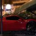 Ferrari de Cáceres após a batida