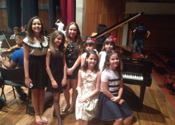 Alunas apresentarão Concerto para Piano e Orquestra junto com a Orquestra de Cordas Infantil Mozart e a Orquestra Sinfônica Jovem Pedro Ludovico Teixeira / Foto: Renata Dos Santos