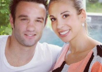 Valbuena e a companheira,