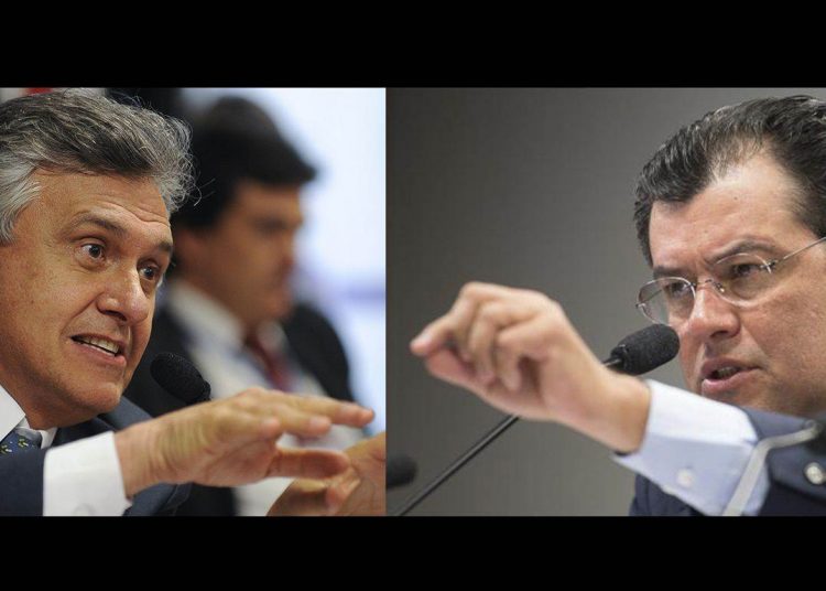 Ronaldo Caiado e Eduardo Braga (Fotos: EBC)
