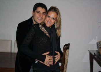Evaristo Costa e a esposa