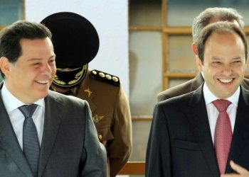 Governador Marconi Perillo e secretário de Segurança Pública Joaquim Mesquita (Foto: Reprodução)