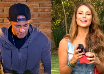 Neymar gastou a nota para presentear a beldade