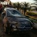 Carro ficou destruído, mas motorista saiu ileso (Foto: Reprodução / Redes Sociais)