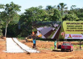O parque  que receberá o nome do ex-secretário de Meio Ambiente de Aparecida, Lafaiete Campos Filho, que faleceu em 2013 / Foto: Carlos Alexandre