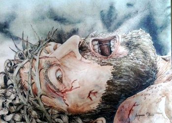 Peça faz parte da exposição "Sacrifício – As 14 estações da Via Crúcis" de Auriovane D’Ávila (Foto: Divulgação)