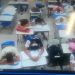 Criminosos fizeram com que todos os estudantes abaixassem a cabeça durante ação | Foto: Reprodução/Câmeras de Segurança