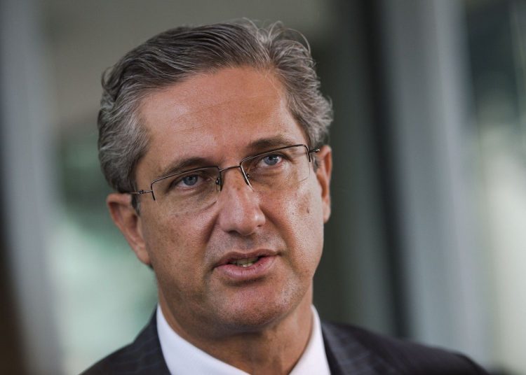 Brasília - O líder do PSD na Câmara dos Deputados, Rogério Rosso, após reunião com o Ministro da Fazenda, Nelson Barbosa (Marcelo Camargo/Agência Brasil)