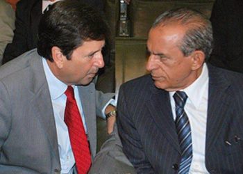 Peemedebistas, prefeito de Aparecida de Goiânia Maguito Vilela e Iris Rezende (Foto: Reprodução)