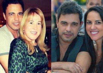 De um lado, Zezé e Zilu. De outro, Zezé e Graciele (Foto: Reprodução)