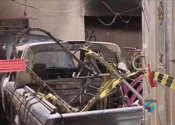 Incêndio em Goiânia deixou criança morta (Foto: Reprodução/TV Serra Dourada)