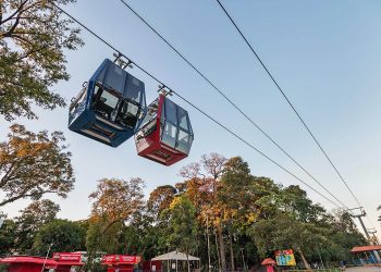 O teleférico do Parque Mutirama será inaugurado na próxima terça (5) | Foto: Divulgação / Prefeitura de Goiânia