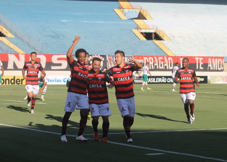 Jogadores do Atlético comemoram a goleada sobre o Sampaio | Foto: divulgação Dragão