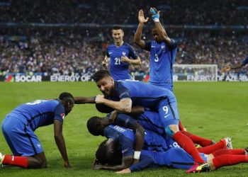 Comemoração do segundo gol da França / Foto: divulgação
