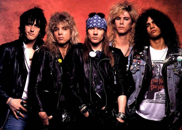 Guns N' Roses no auge do sucesso, nos anos 80, com sua formação original | Foto: Divulgação