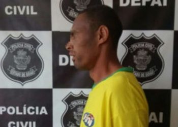 Policiais da DPCA de Luziãnia prenderam o homem suspeito de estuprar criança |Foto: Divulgação/PCGO